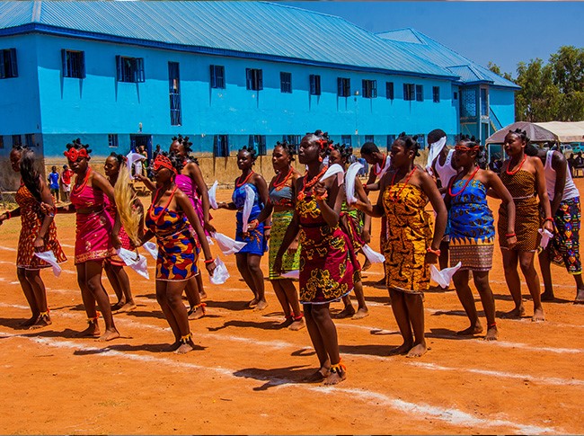 Students engaged in learning activities